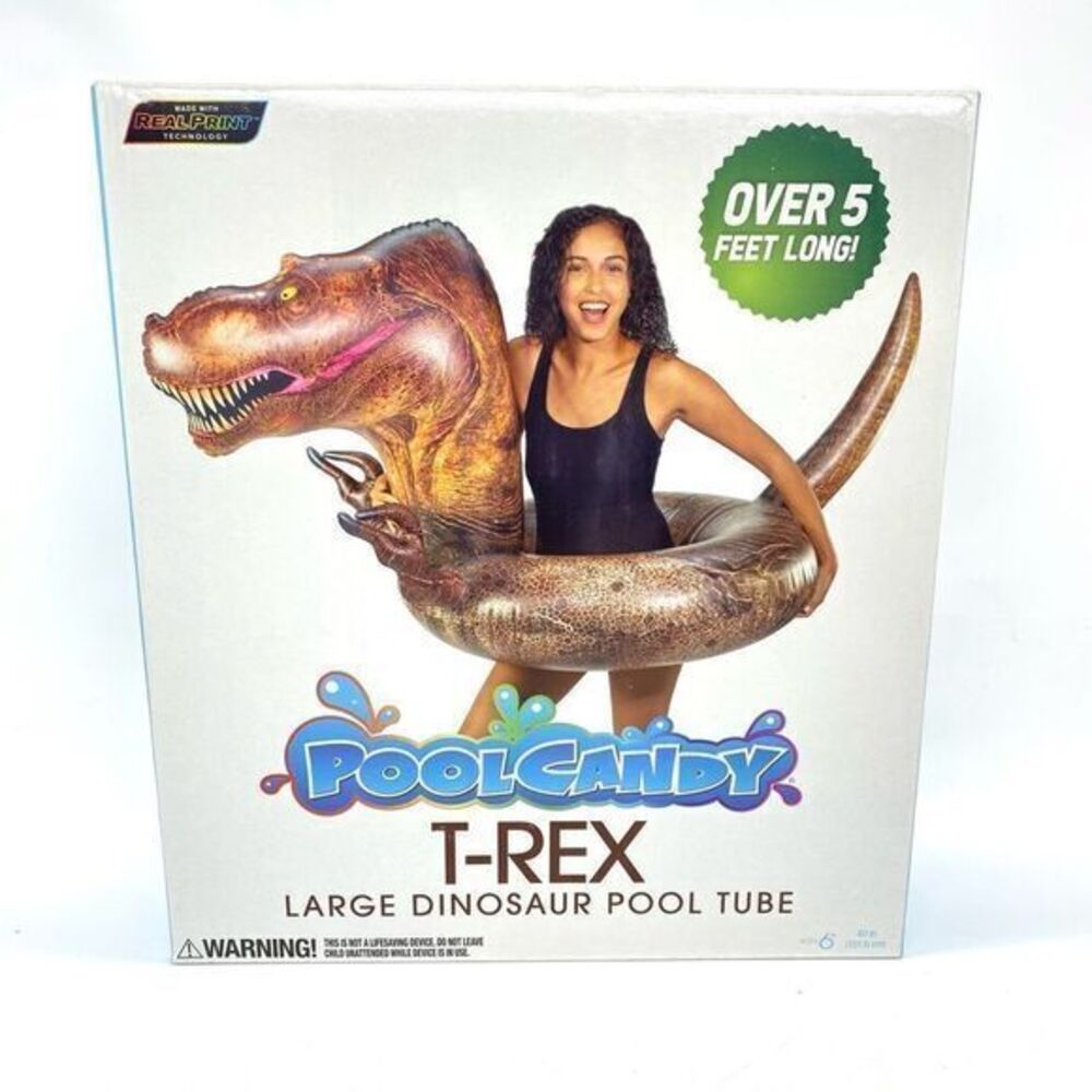 PoolCandy T-Rex Large Dinosaur Pool Tube New